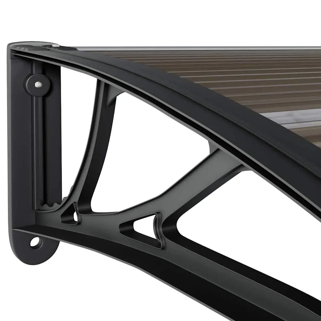 Door Canopy Black 150x100 cm Polycarbonate Price