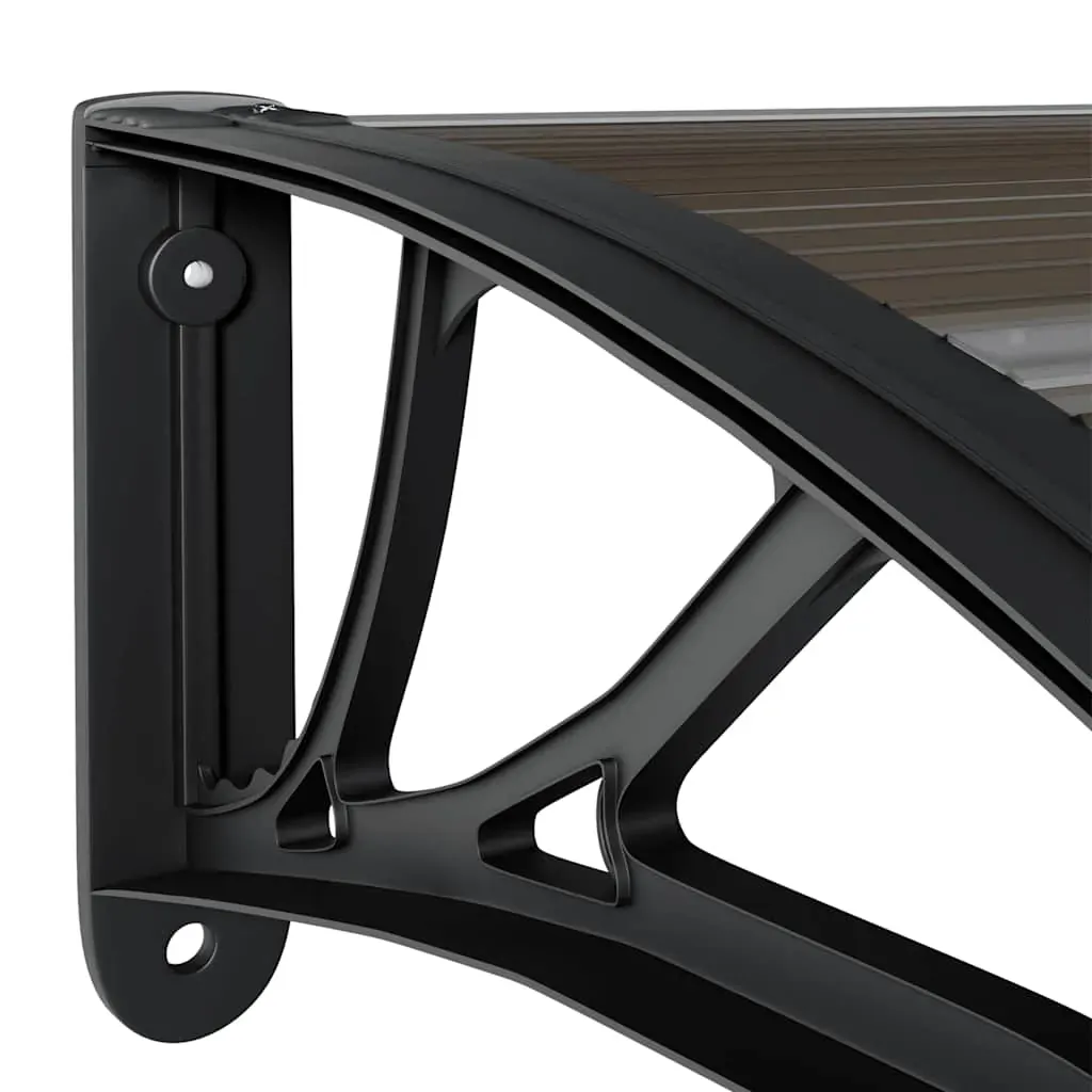 Door Canopy Black 150x75 cm Polycarbonate Price