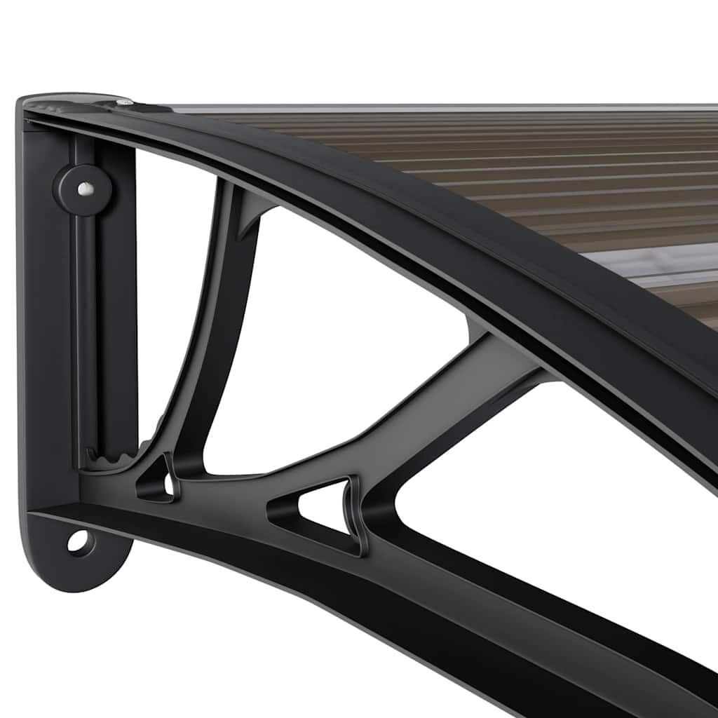 Door Canopy Black 80x75 cm Polycarbonate Price