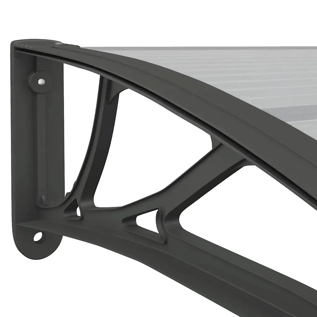 Door Canopy Black 350x100 cm Polycarbonate Price