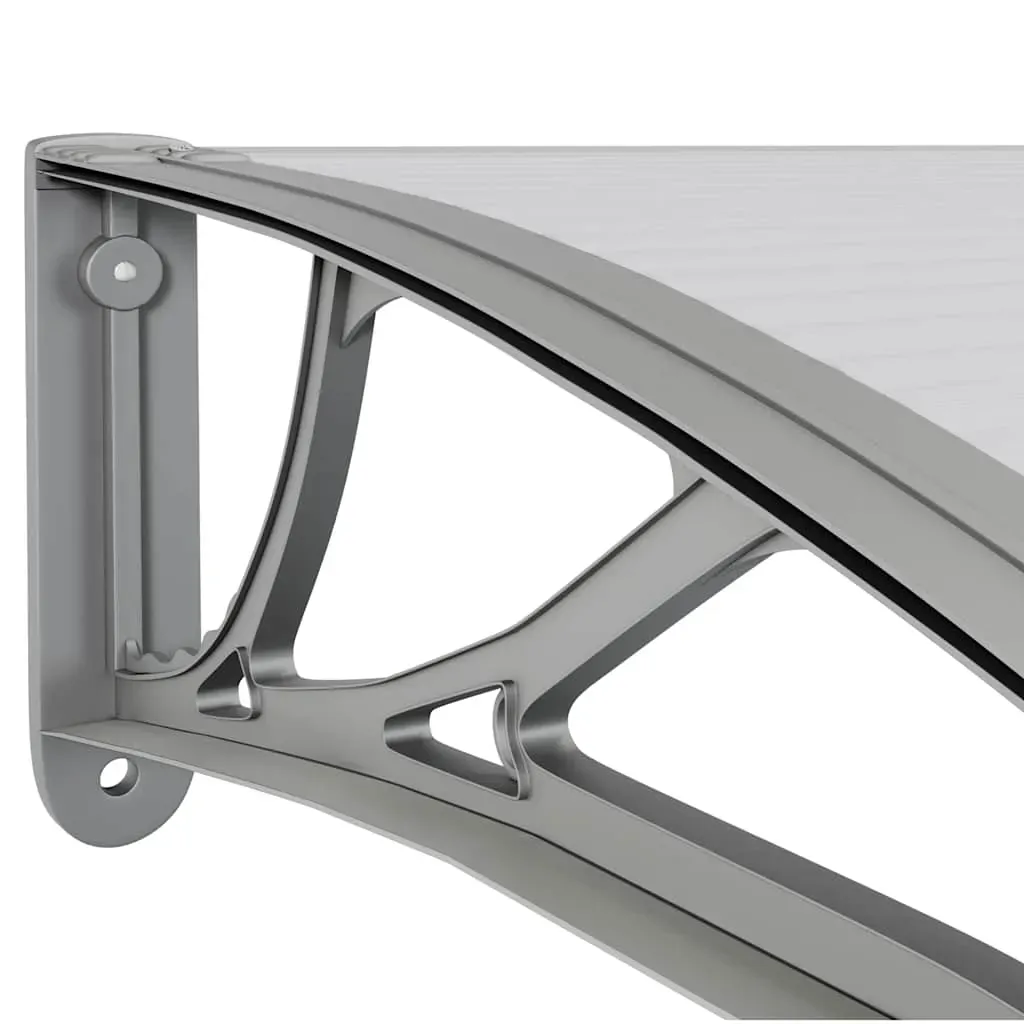 Door Canopy Grey 350x100 cm Polycarbonate Price