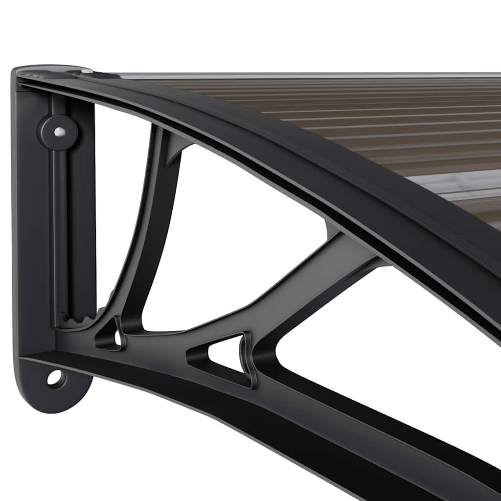 Door Canopy Black 350x100 cm Polycarbonate Price