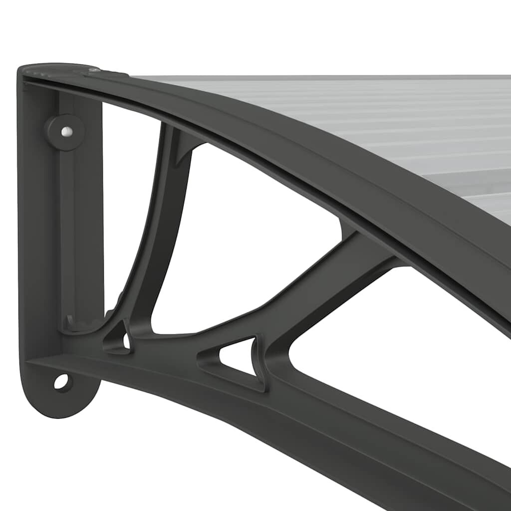Door Canopy Black 400x100 cm Polycarbonate Price