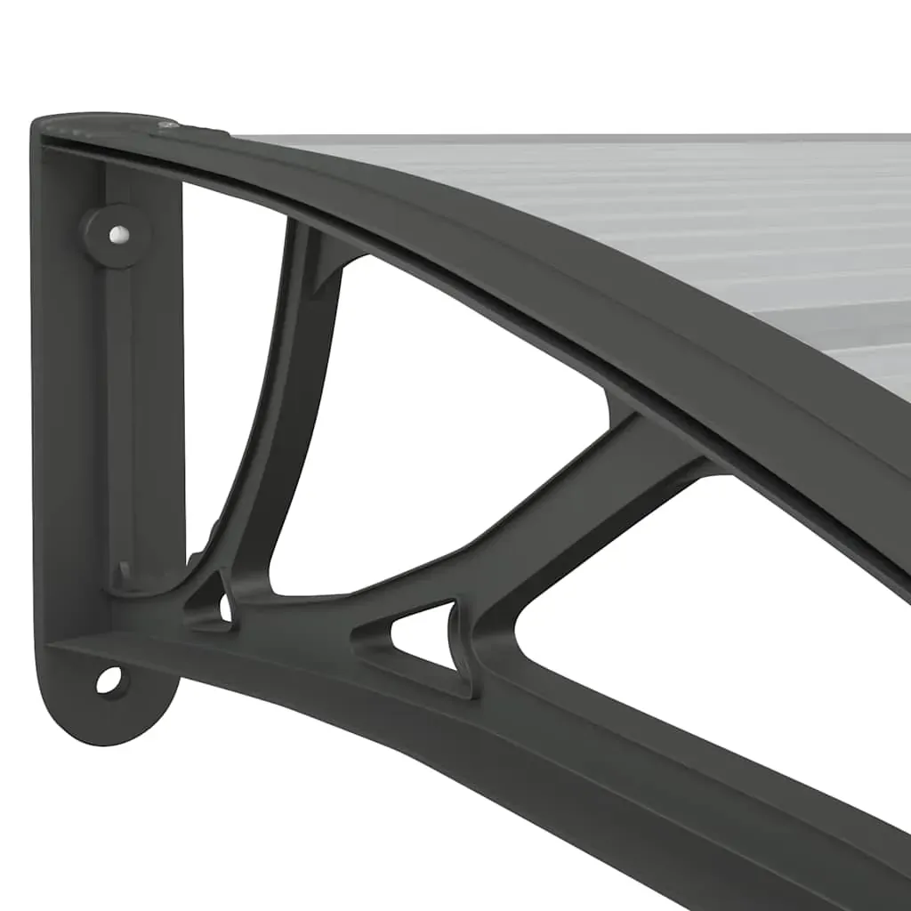 Door Canopy Black 400x100 cm Polycarbonate Price