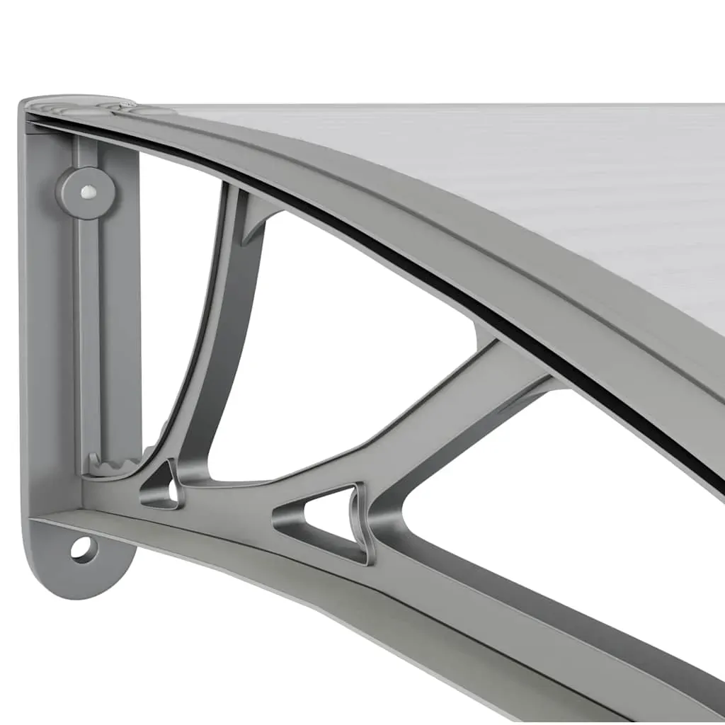 Door Canopy Grey 400x100 cm Polycarbonate Price