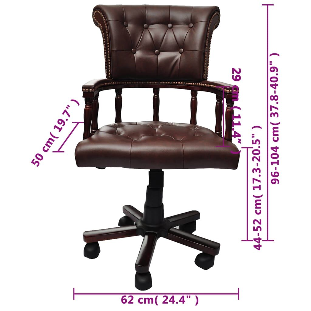 Swivel Office Chair Brown Price
