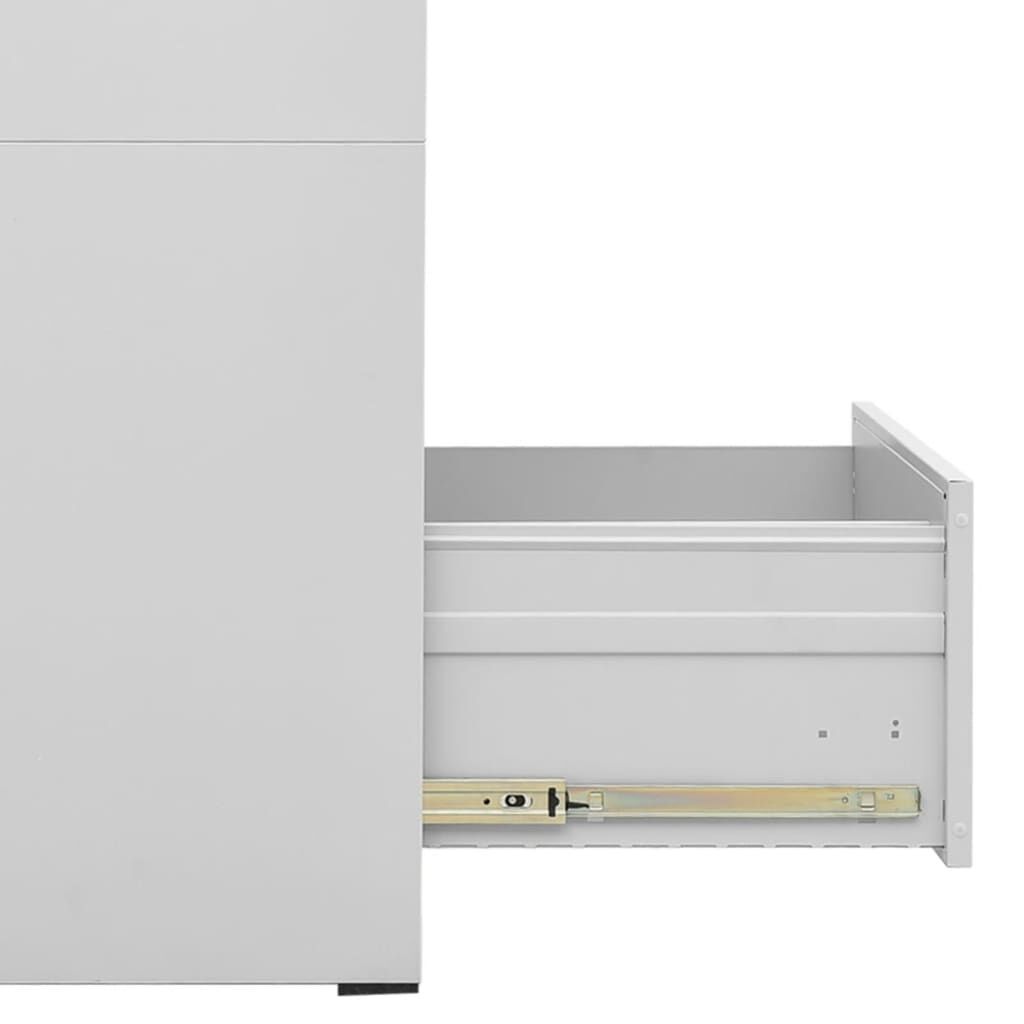 Filing Cabinet Light Grey 46x62x102.5 cm Steel Price