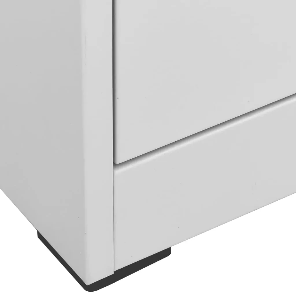 Filing Cabinet Light Grey 46x62x102.5 cm Steel Price