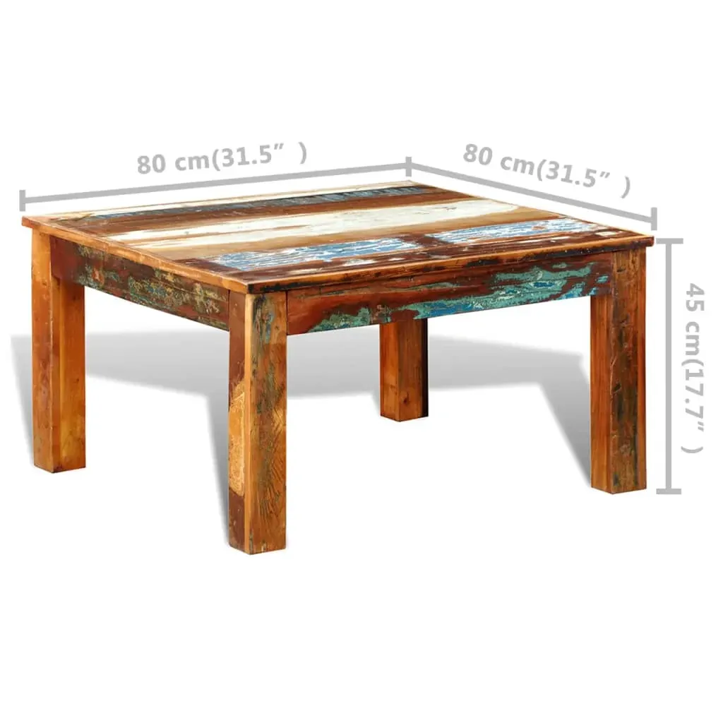 Coffee Table Square Reclaimed Wood Price