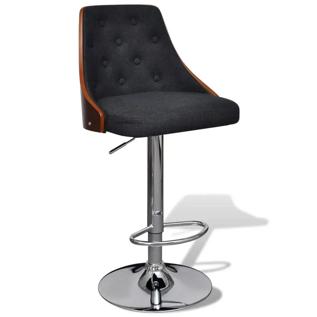 Bar Stools 2 pcs Bent Wood and Fabric Price