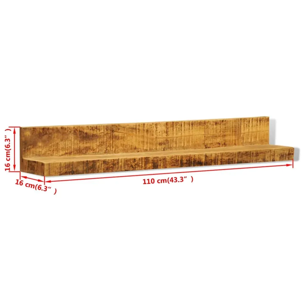 Solid Wood Wall Mounted Display Shelf 2 pcs Price