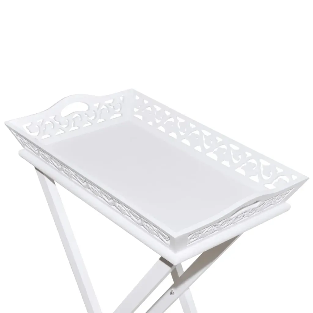Side Table with Tray White Price