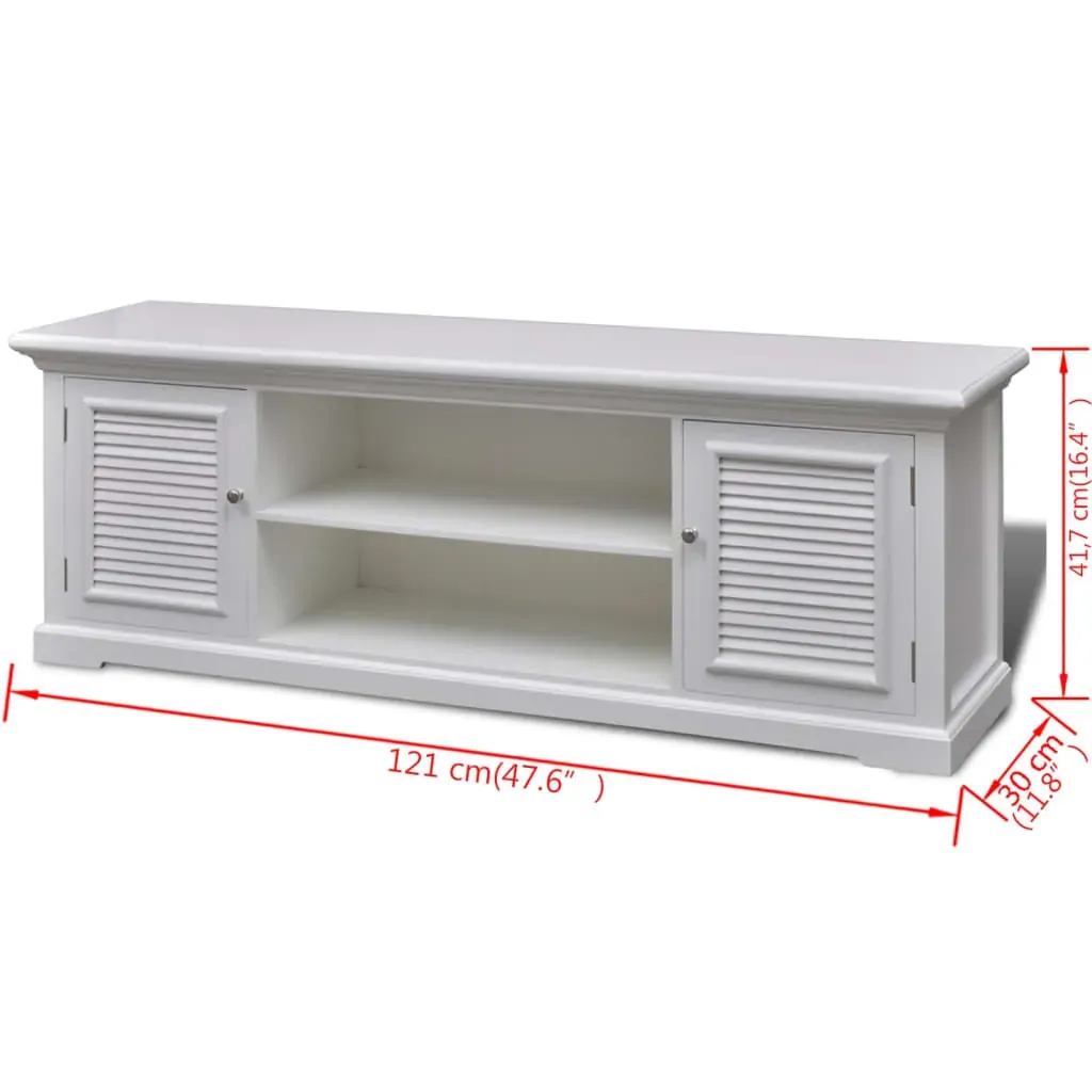 TV Stand White Wood Price