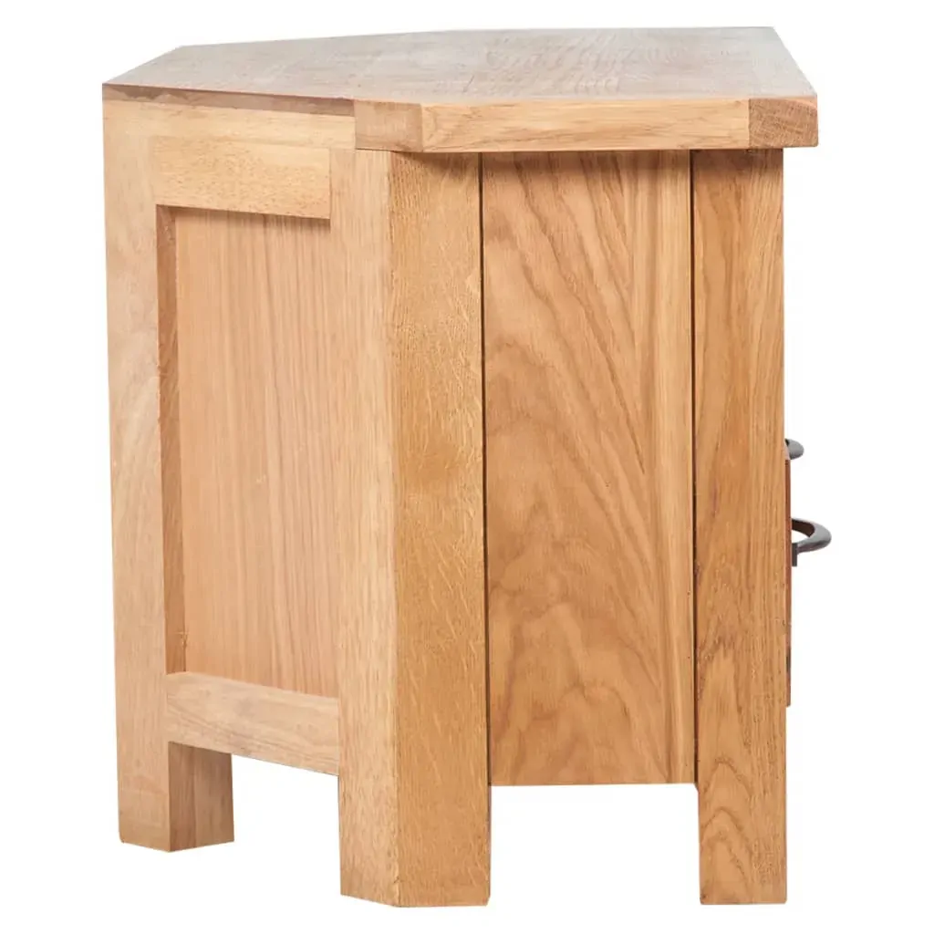 TV Cabinet with Drawer 88 x 42 x 46 cm Solid Oak Wood Price