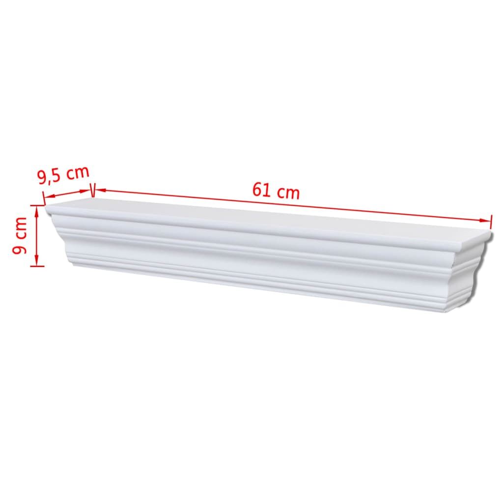 Wall Shelves "Aaliyah" 2 pcs White Price
