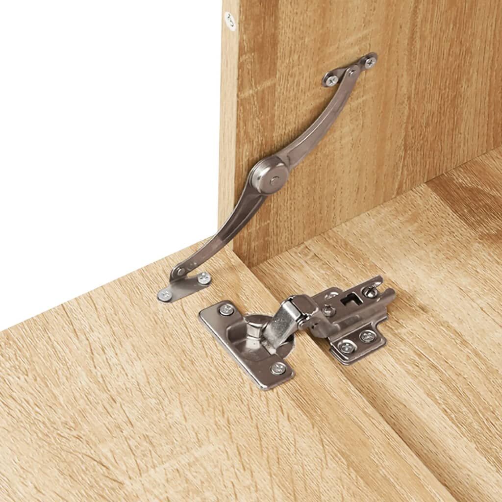 6 Piece Bathroom Furniture Set Oak Engineered Wood Price