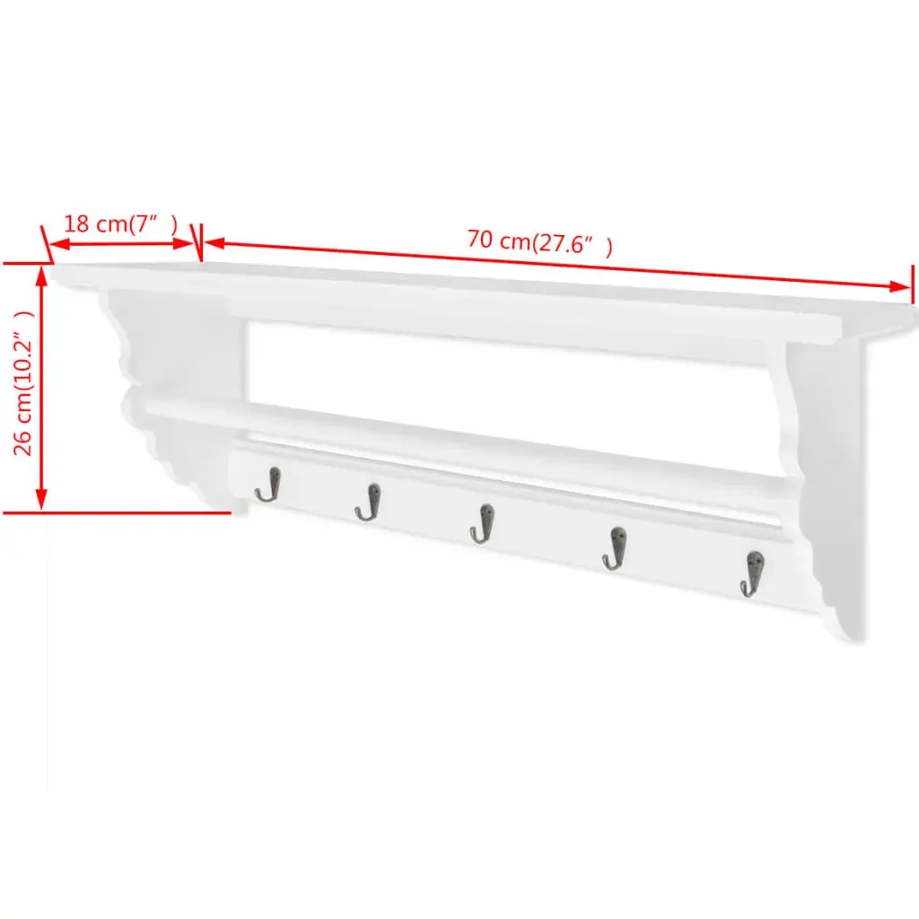 Coat Rack MDF White Baroque Style Price