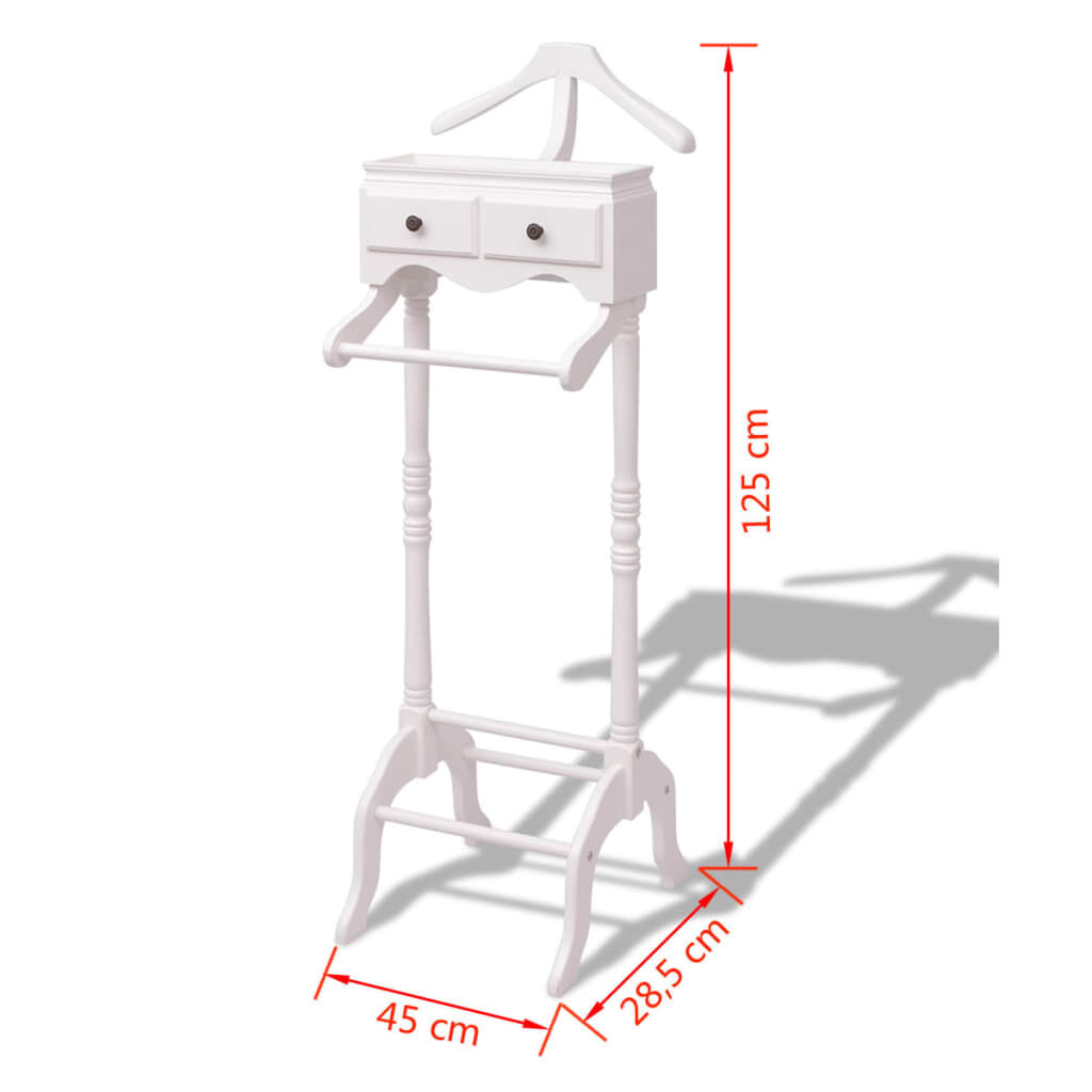 Clothing Rack with Cabinet Wood White Price