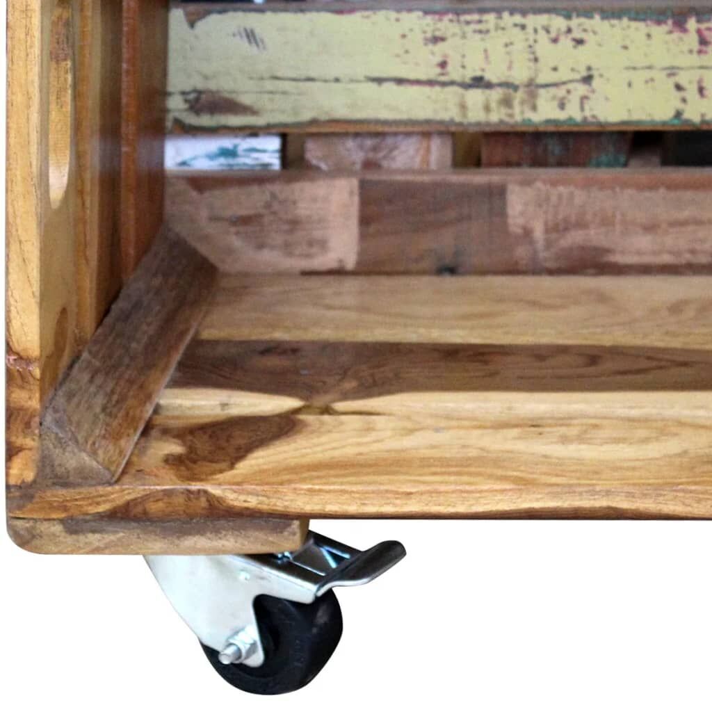Coffee Table Solid Reclaimed Wood 70x70x35 cm Price