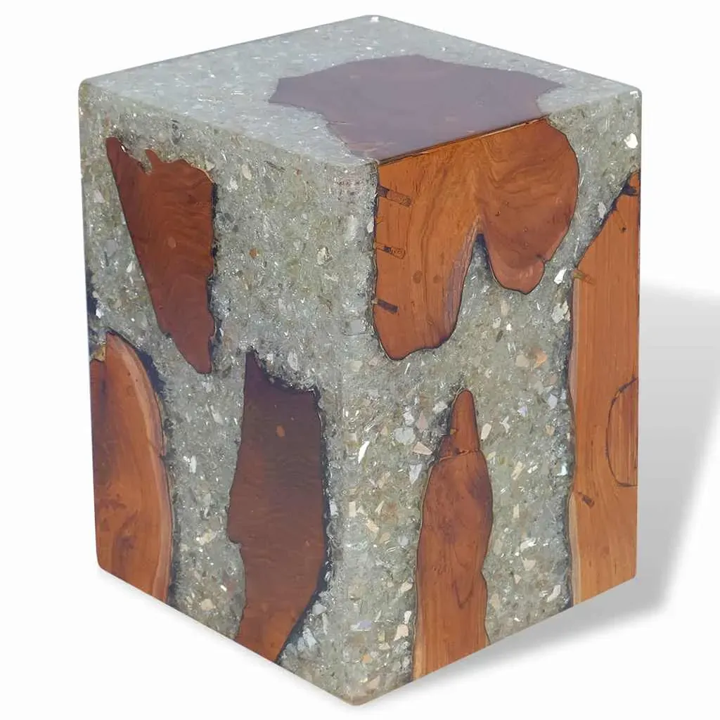Stool Solid Teak Wood and Resin Price