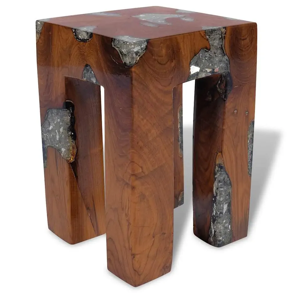 Stool Solid Teak Wood and Resin Price