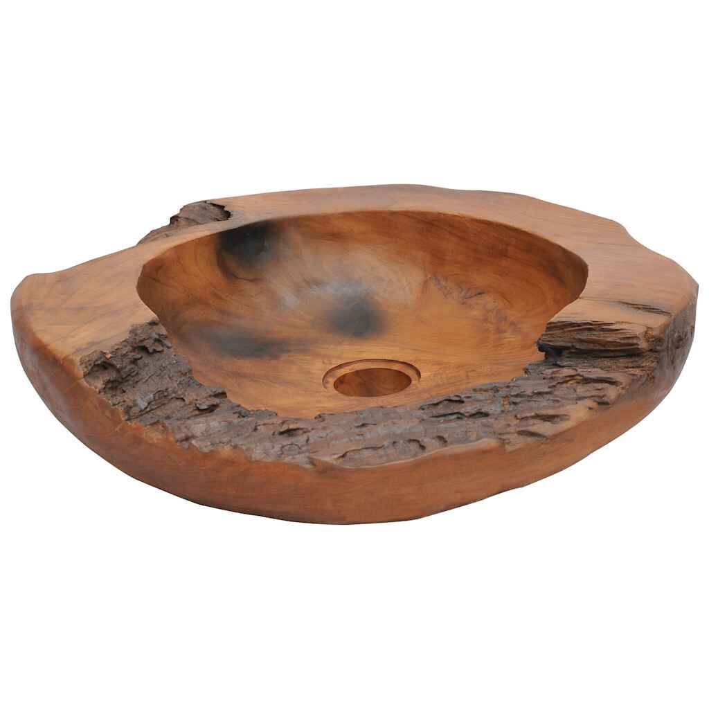 Basin Solid Teak 45 cm Price