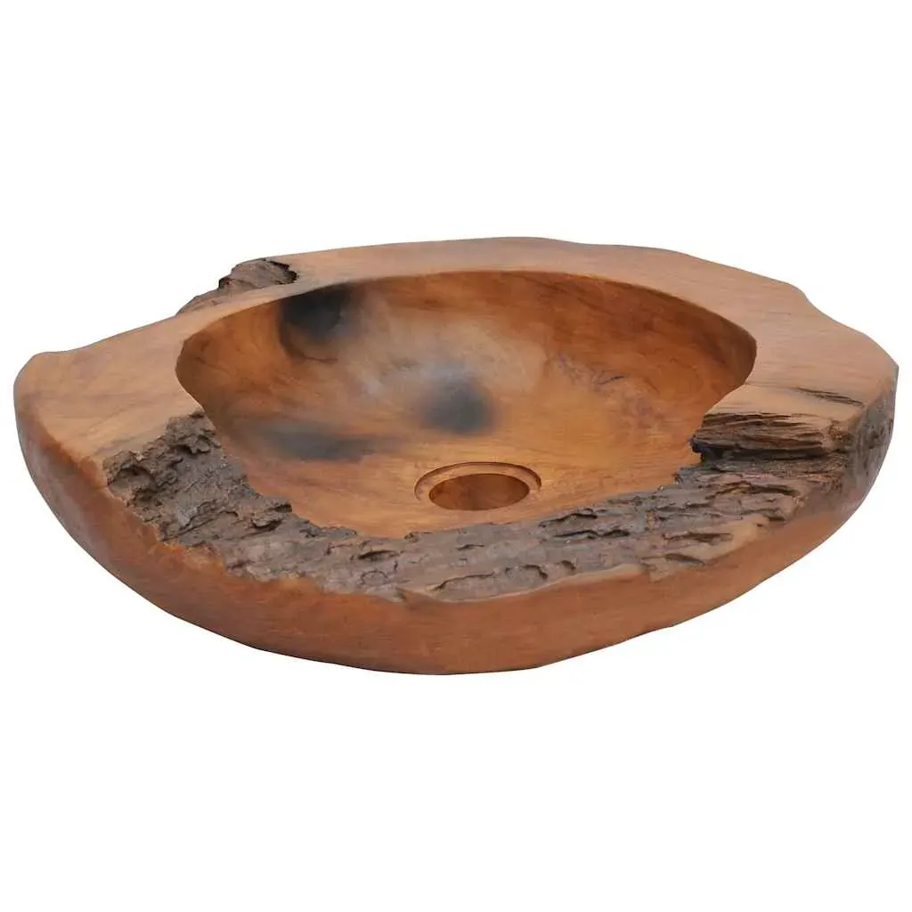 Basin Solid Teak 45 cm Price