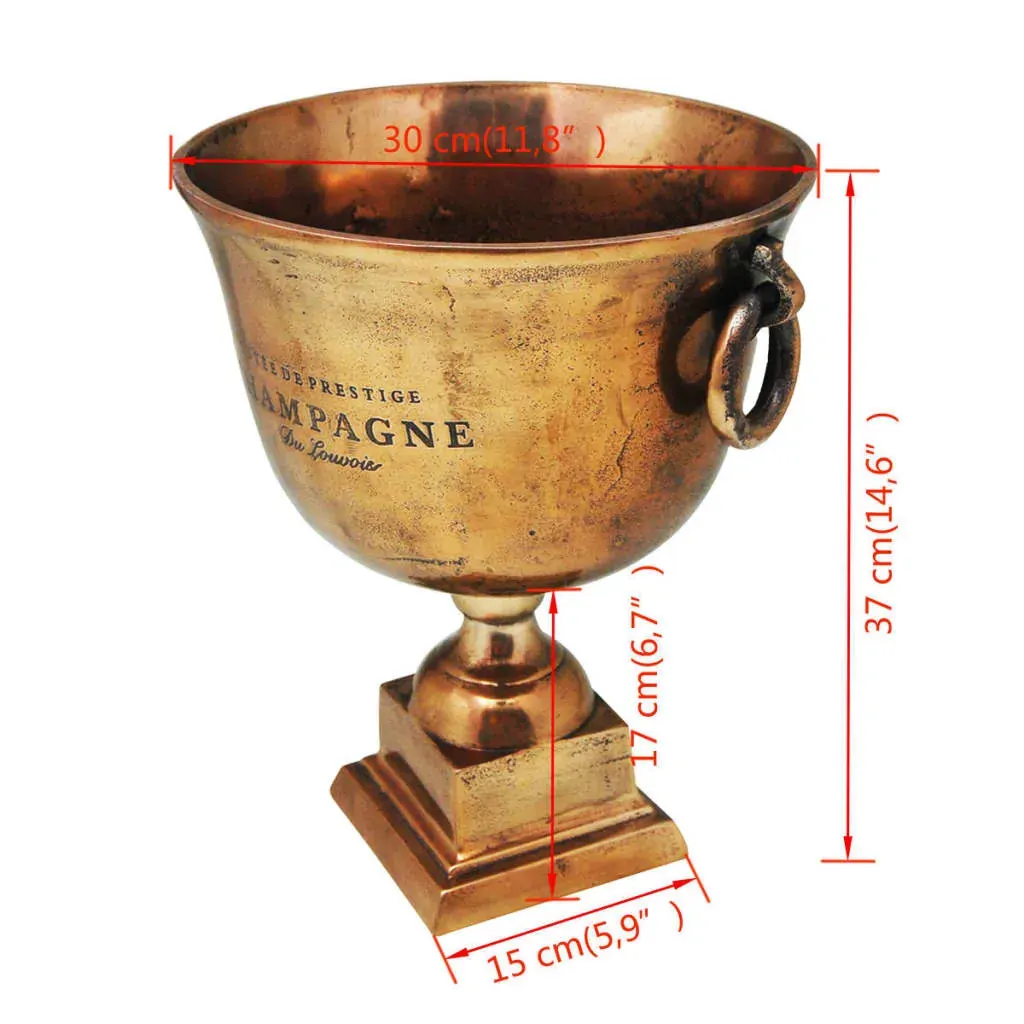 Trophy Cup Champagne Cooler Copper Brown Price