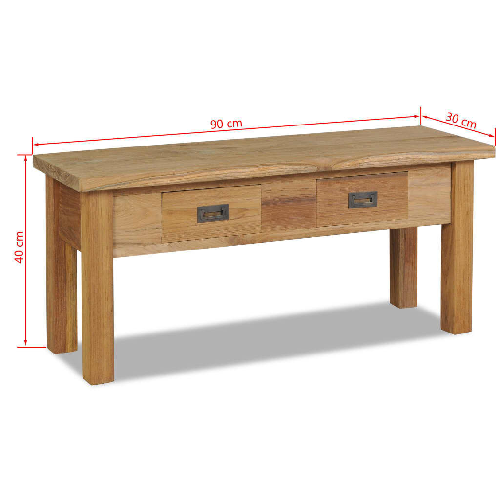 Hall Bench Solid Teak 90x30x40 cm Price