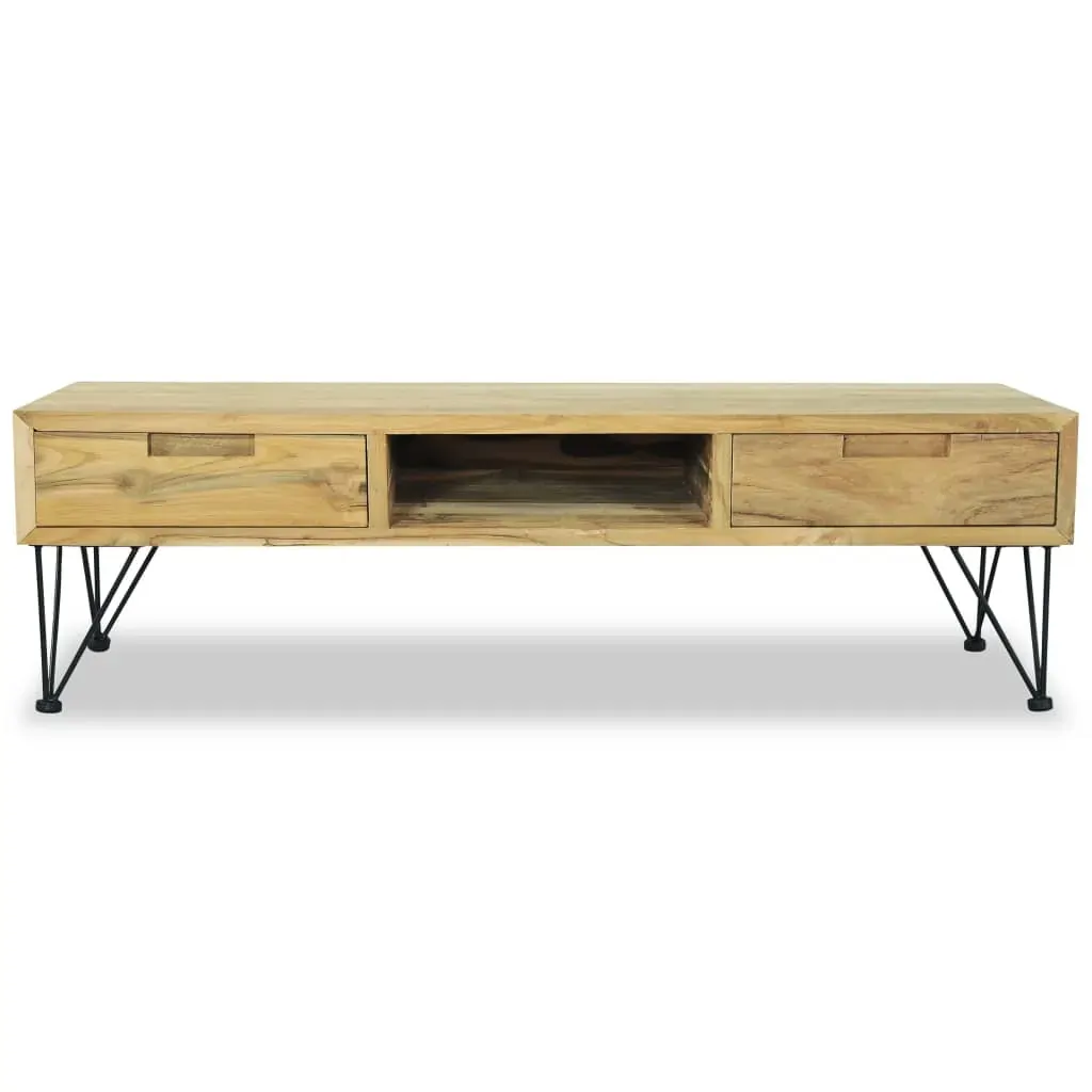 TV Cabinet 120x35x35 cm Solid Teak Price
