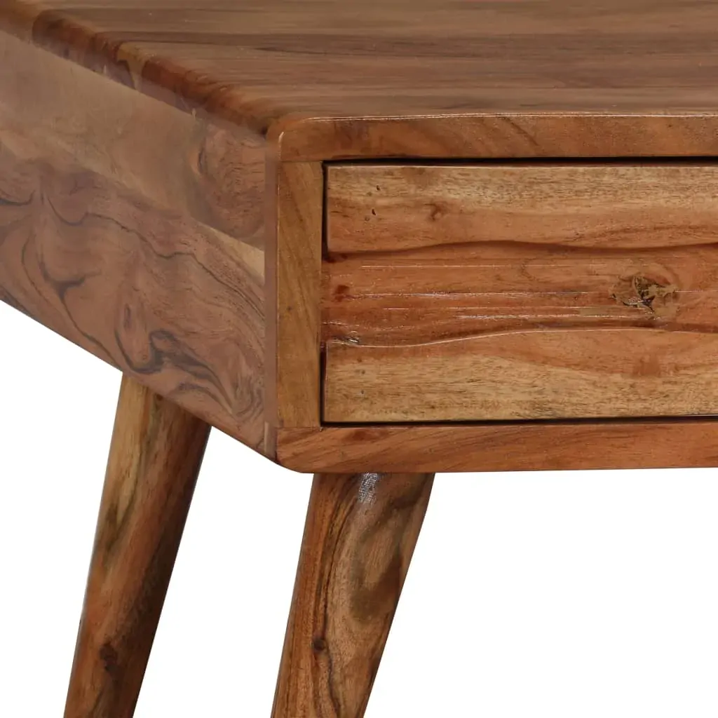 Coffee Table Solid Wood with Carved Drawer 100x50x40 cm Price