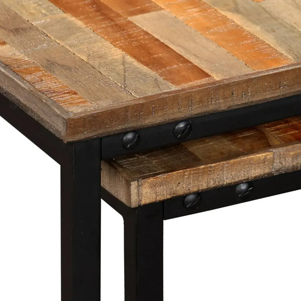 2 Piece Nesting Coffee Table Set Solid Reclaimed Teak Price