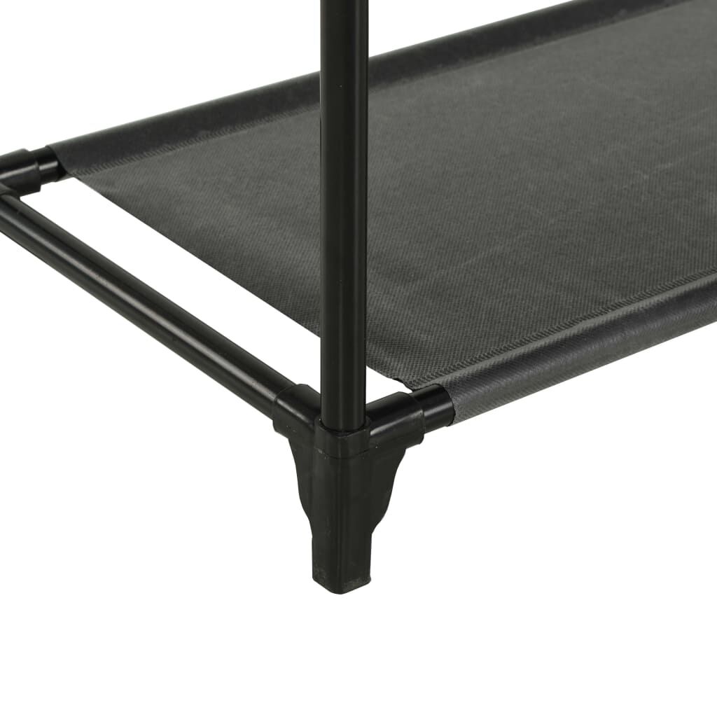 Clothes Rack Steel and Non-woven Fabric 55x28.5x175 cm Black Price