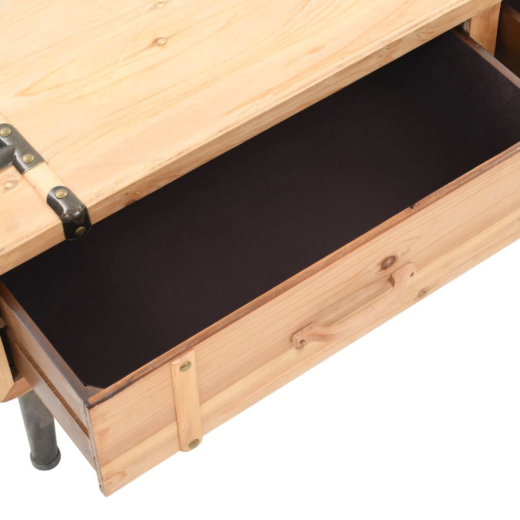 TV Cabinet Solid Fir Wood 120x33x35 cm Price