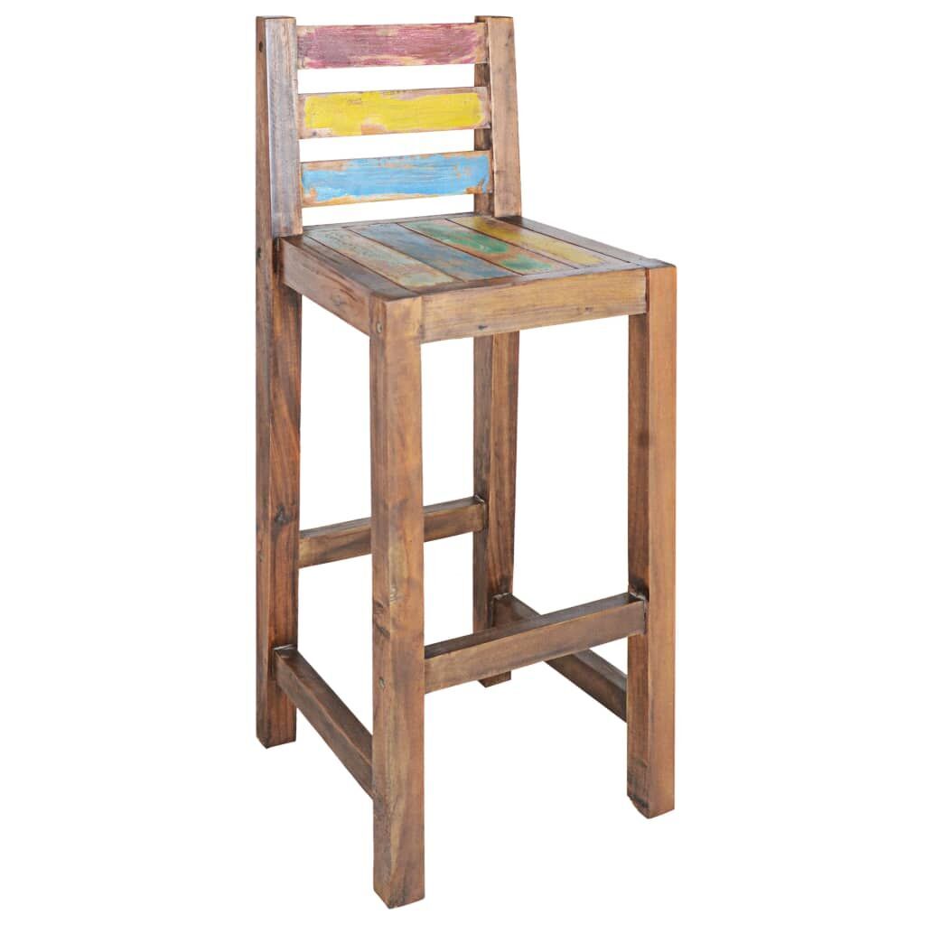 Bar Stools 2 pcs Solid Reclaimed Wood Price