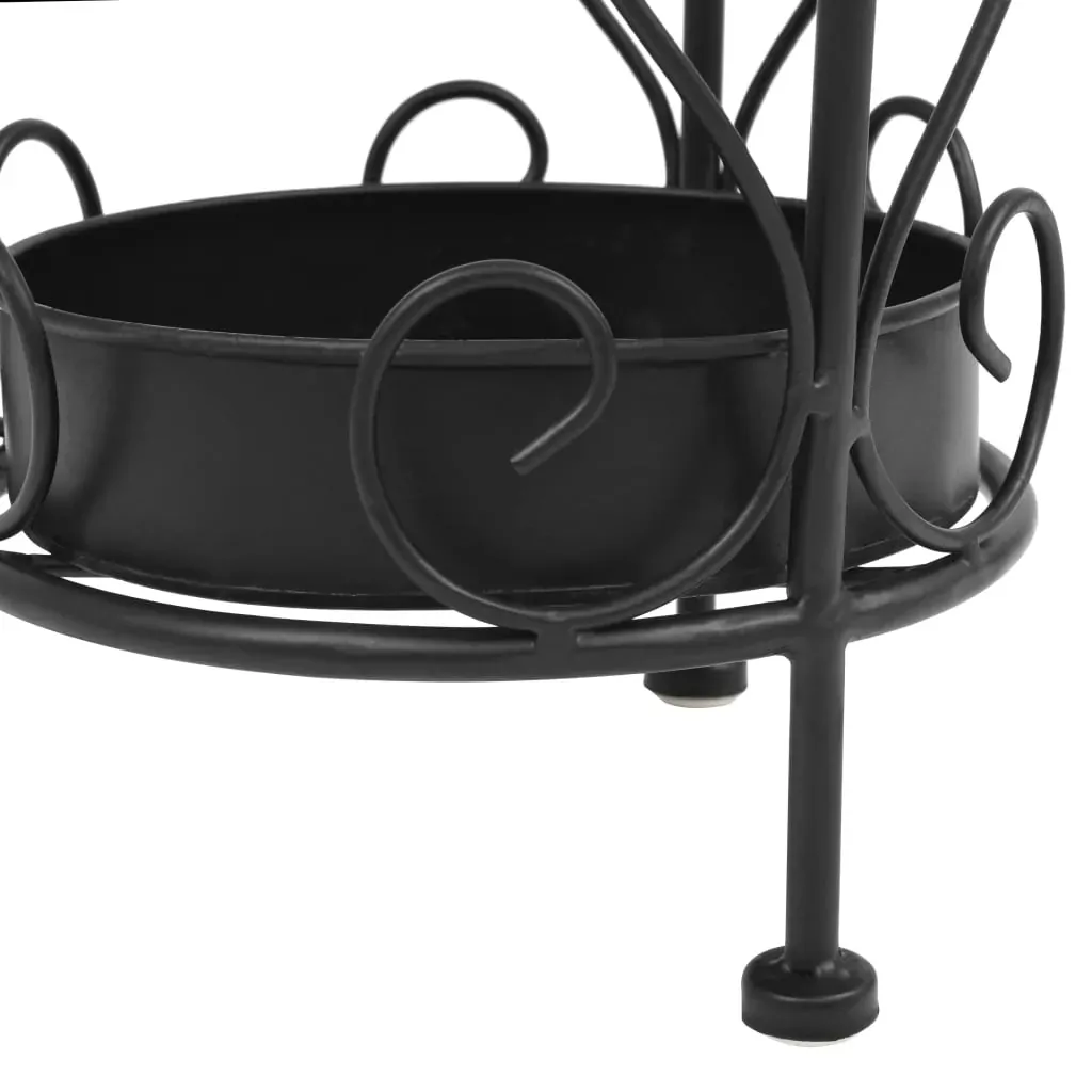 Umbrella Stand Vintage Style Metal 26x46 cm Black Price