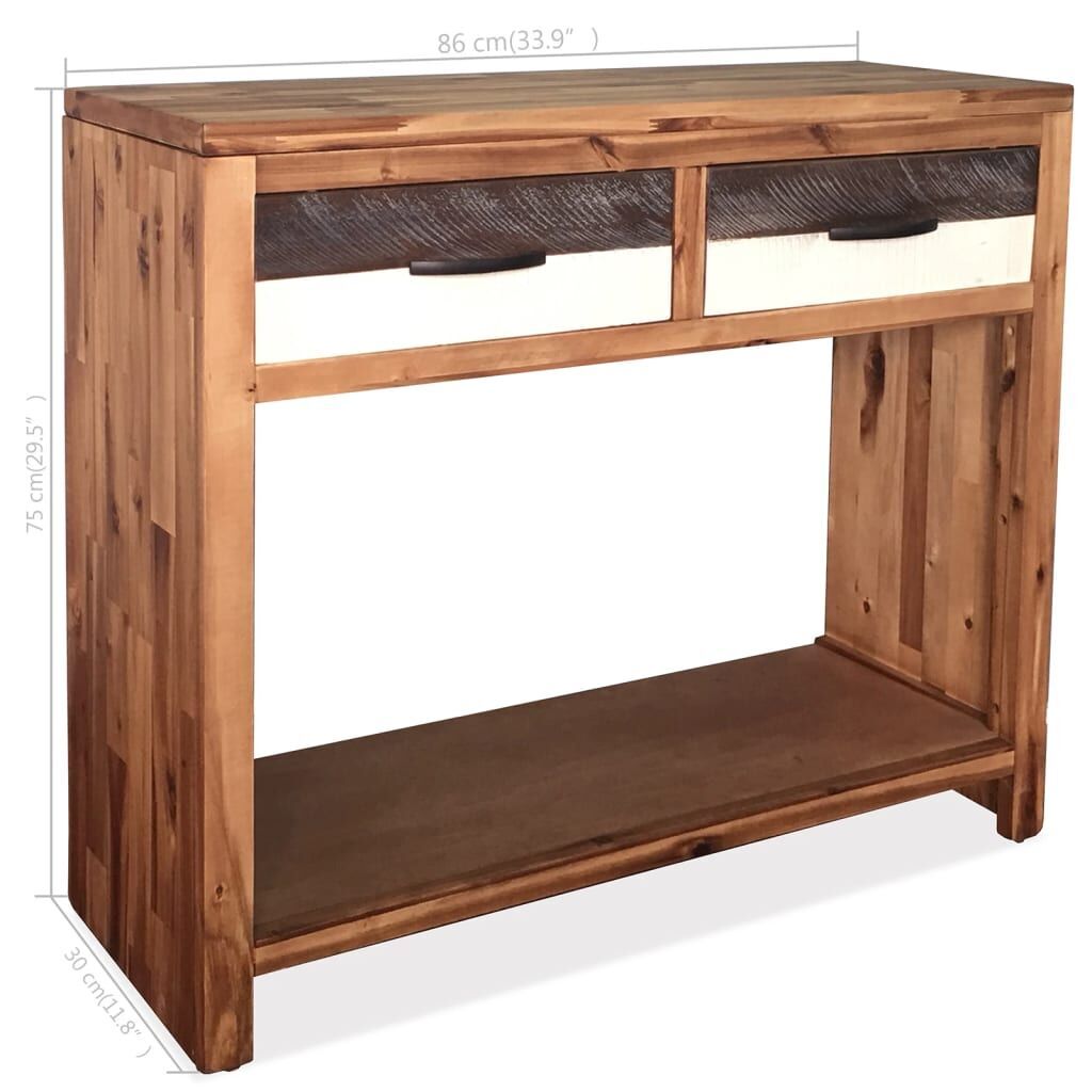 Console Table Solid Acacia Wood 86x30x75 cm Price