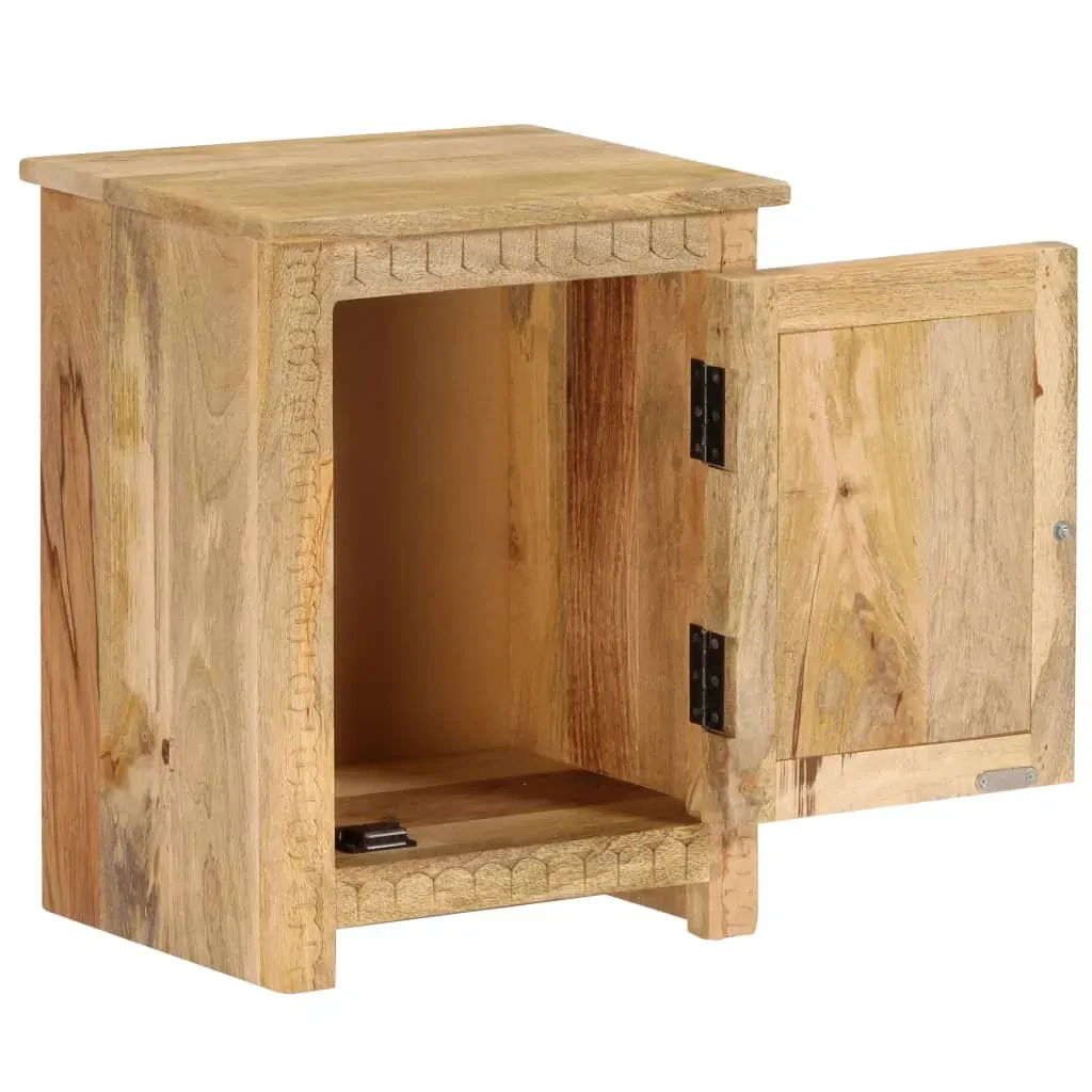 Bedside Table Solid Mango Wood 40x30x50 cm Price