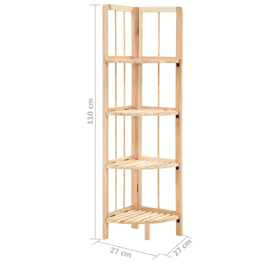 Corner Shelf Cedar Wood 27x27x110 cm Price