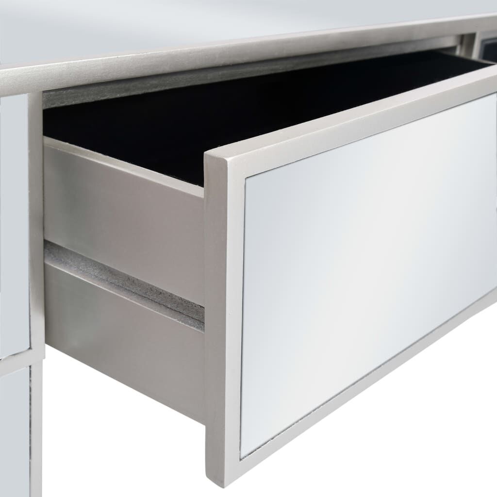 Mirrored Console Table MDF and Glass 106.5x38x76.5 cm Price