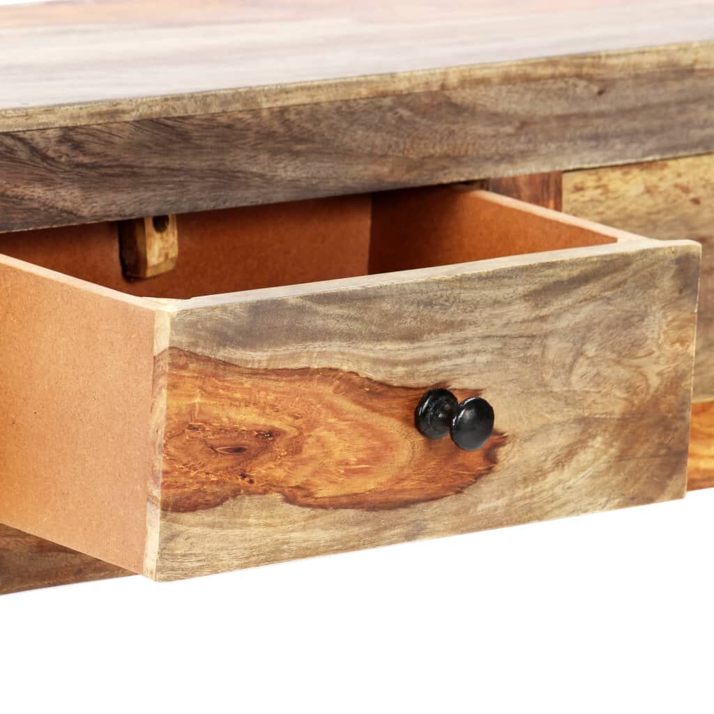 Wall Console Table 100x25x20 cm Solid Acacia Wood Price