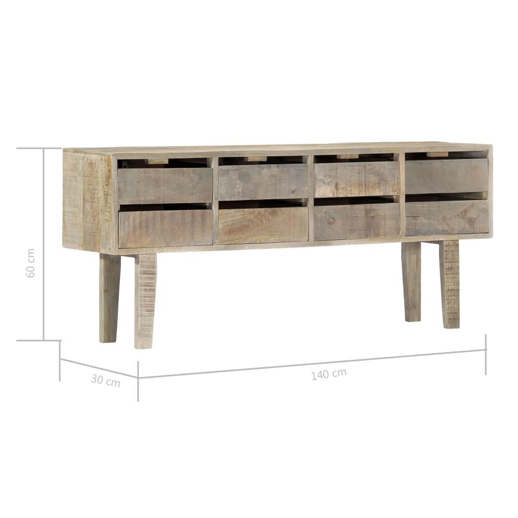 Sideboard 140x30x60 cm Solid Mango Wood Price