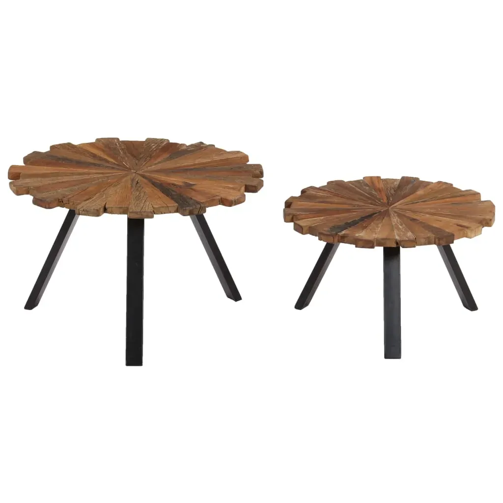 Coffee Tables 2 pcs Solid Reclaimed Wood Price