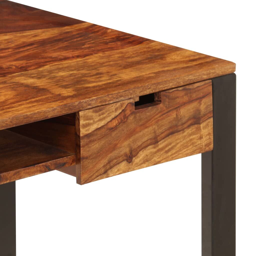 Desk 110x55x78 cm Solid Acacia Wood and Steel Price