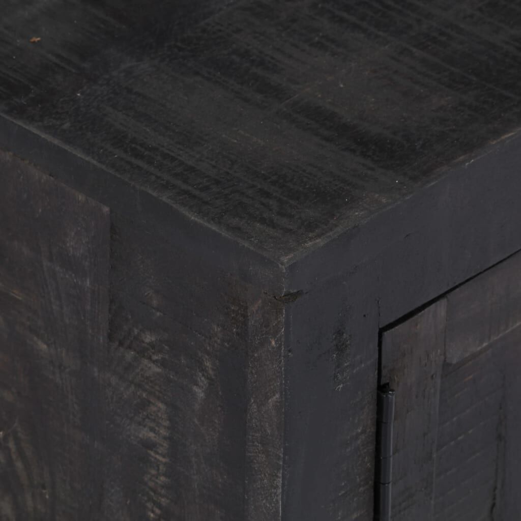 TV Cabinet Black 118x30x40 cm Solid Mango Wood Price