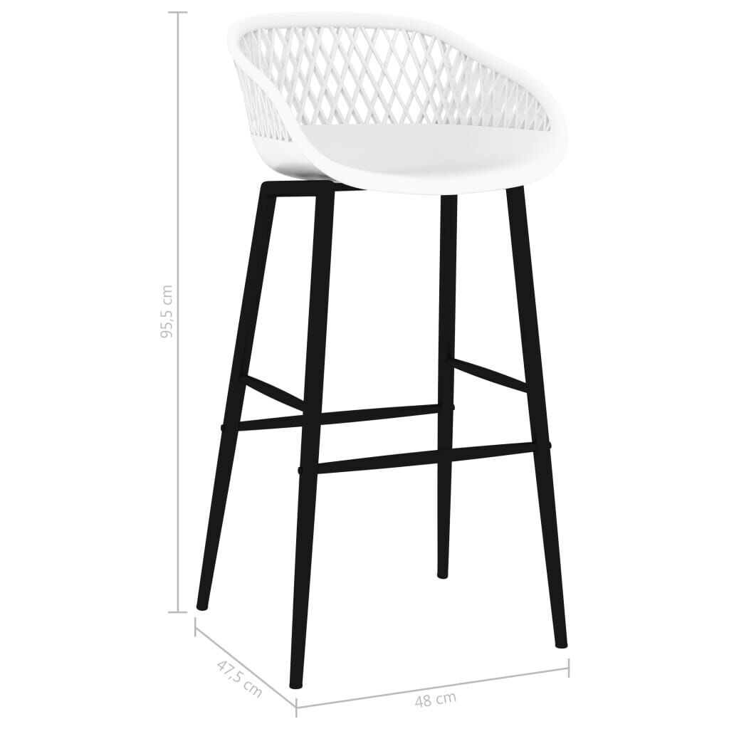 Bar Chairs 4 pcs White Price