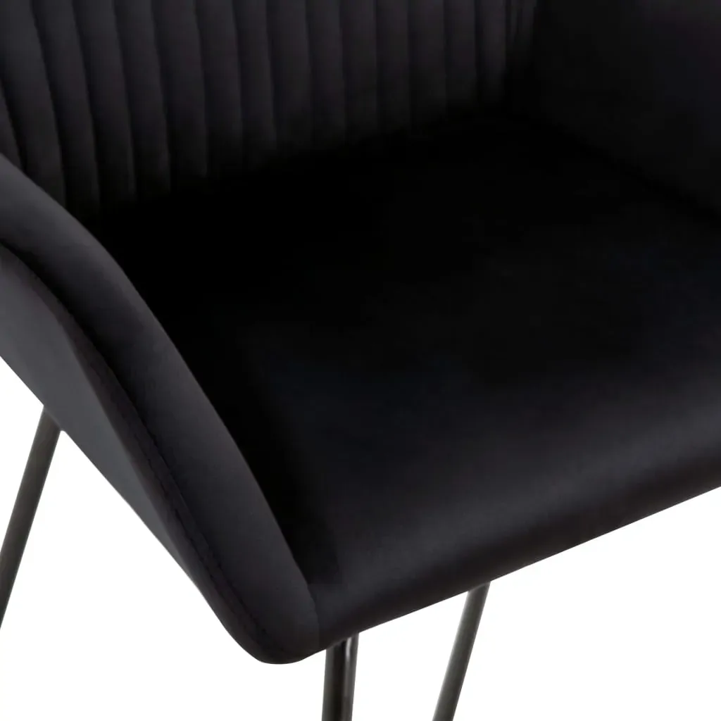 Dining Chairs 2 pcs Black Velvet Price
