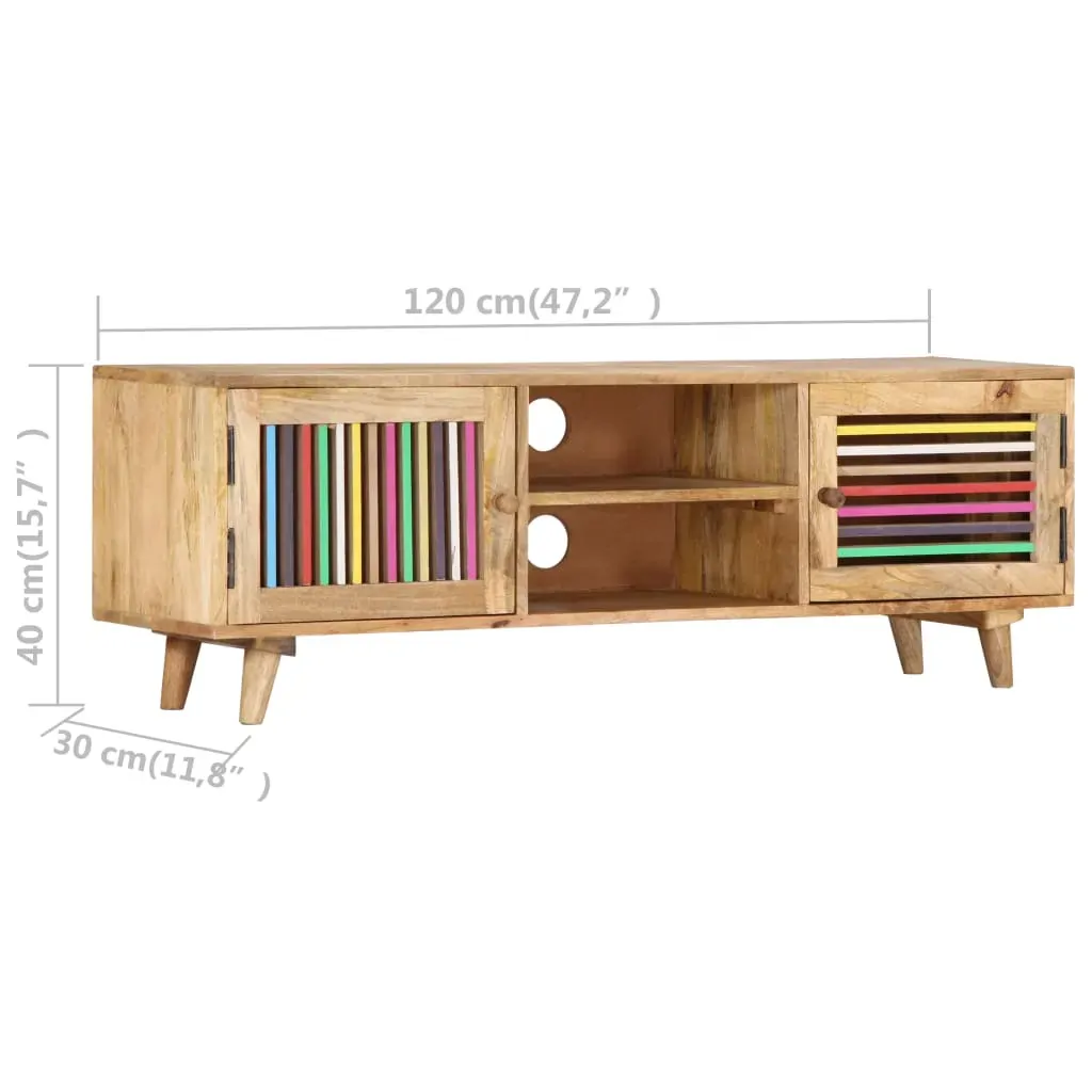 TV Cabinet 120x30x40 cm Solid Mango Wood Price