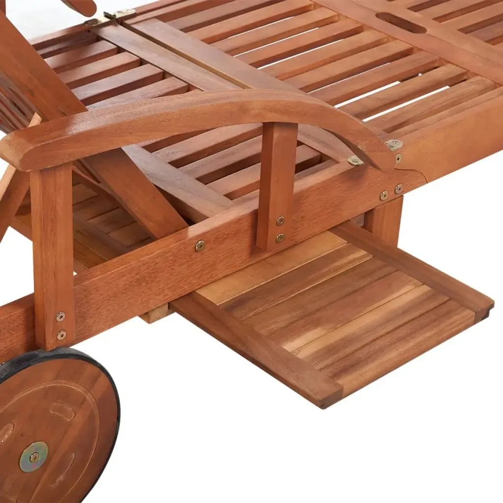 Sun Loungers 2 pcs with Table Solid Acacia Wood Price