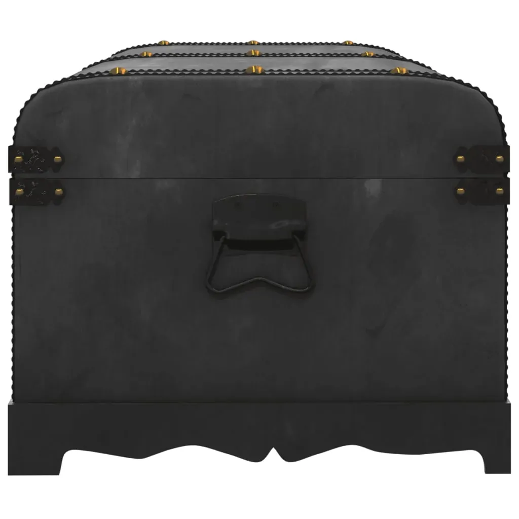 Treasure Chest Wood Black 90x51x42 cm Price